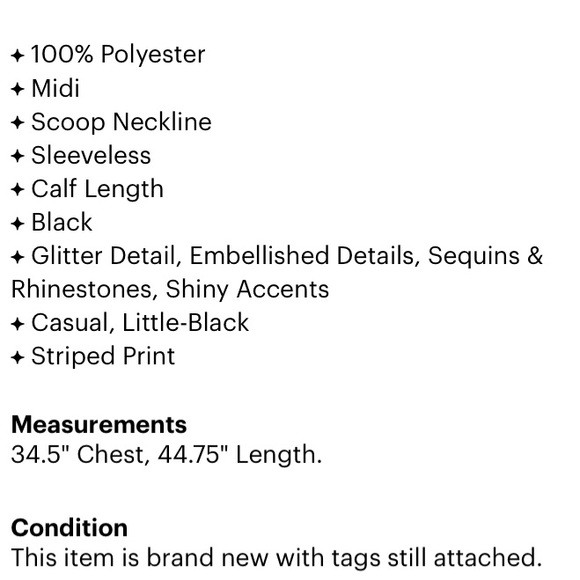 NWT Kersh by ModCloth Black & Green Sequin Striped Formal Cocktail Dress Large - Picture 14 of 15